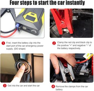 Arrancador de batería de coche de 12V