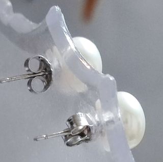 PENDIENTES DE PLATA Y PERLAS CULTIVADA