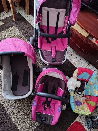 Carro bebe completo+ columpio+ silla de