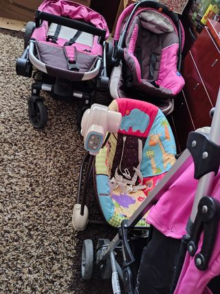 Carro bebe completo+ columpio+ silla de