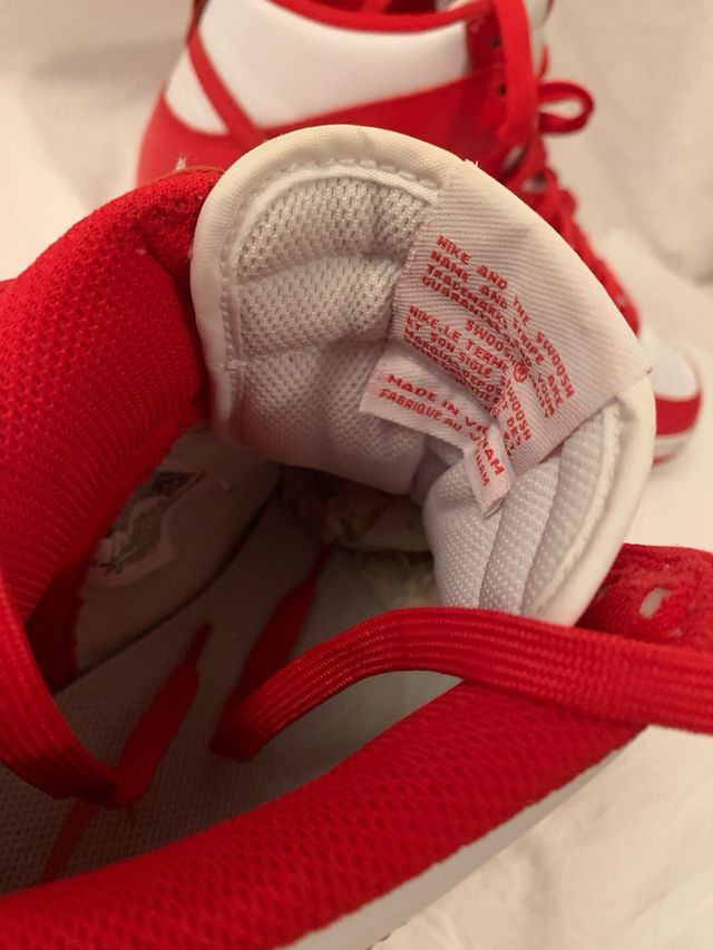 Nike air dunk high red