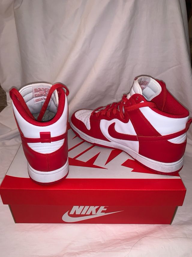 Nike air dunk high red