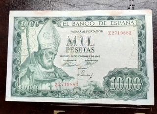 Billete 1000 pesetas 1965 serie Z