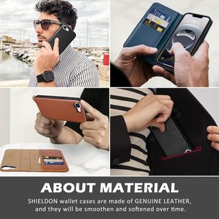 SHIELDON Funda para i Phone 16e 6.1'' Cafe Retro