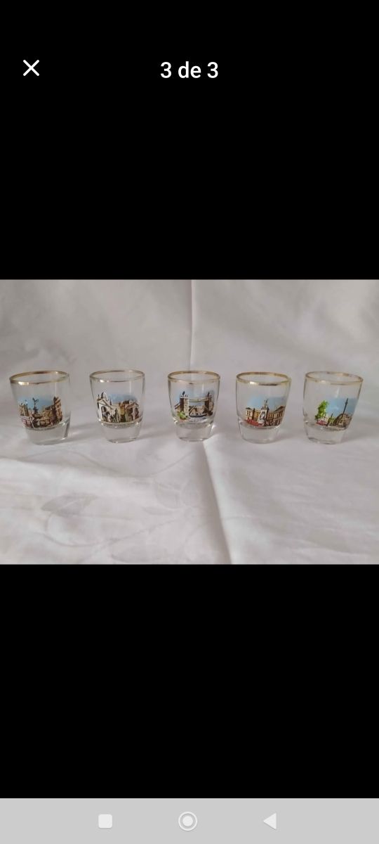 5 chupitos,de ciudades,Londres, vintage