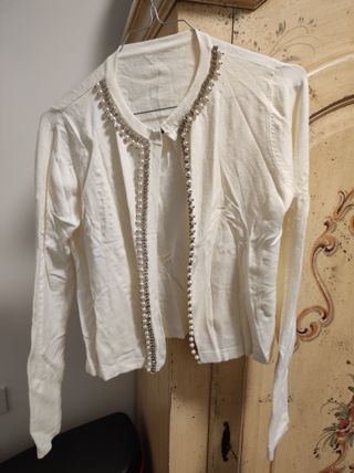Cardigan da donna bianco taglia 42 