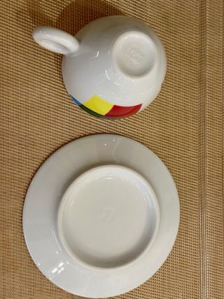 Illy Expo 2015 4 tazzine cappuccino piattini Illy