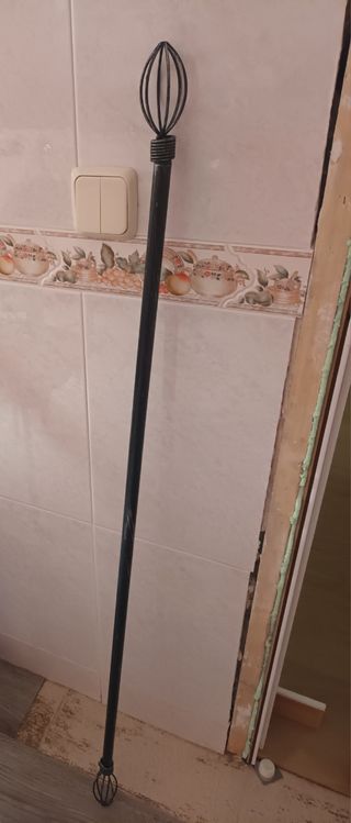 Lote soportes cortinas y barra cortina