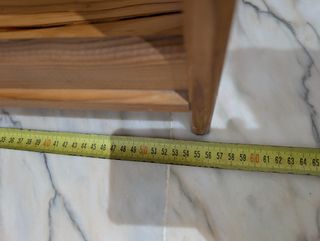 Estantería madera esquina triangular haya