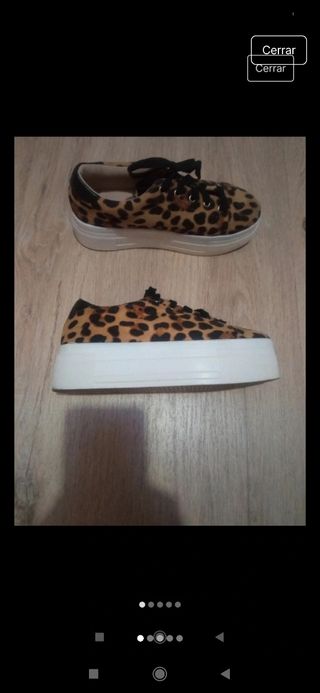 Zapatillas plataforma mujer leopardo pri