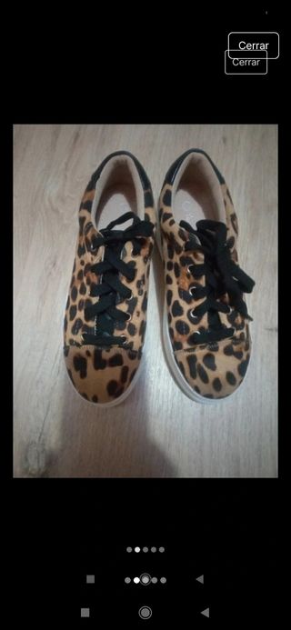 Zapatillas plataforma mujer leopardo pri