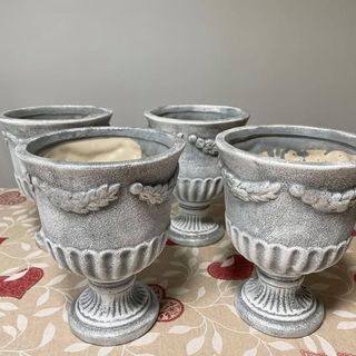 Coprivaso grigio glitter