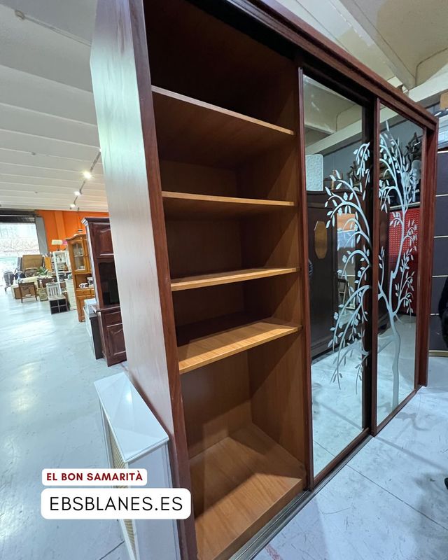Armario con cristal puertas correderas