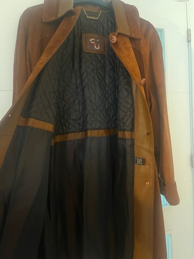 Abrigo piel nuevo pecari leather genuine