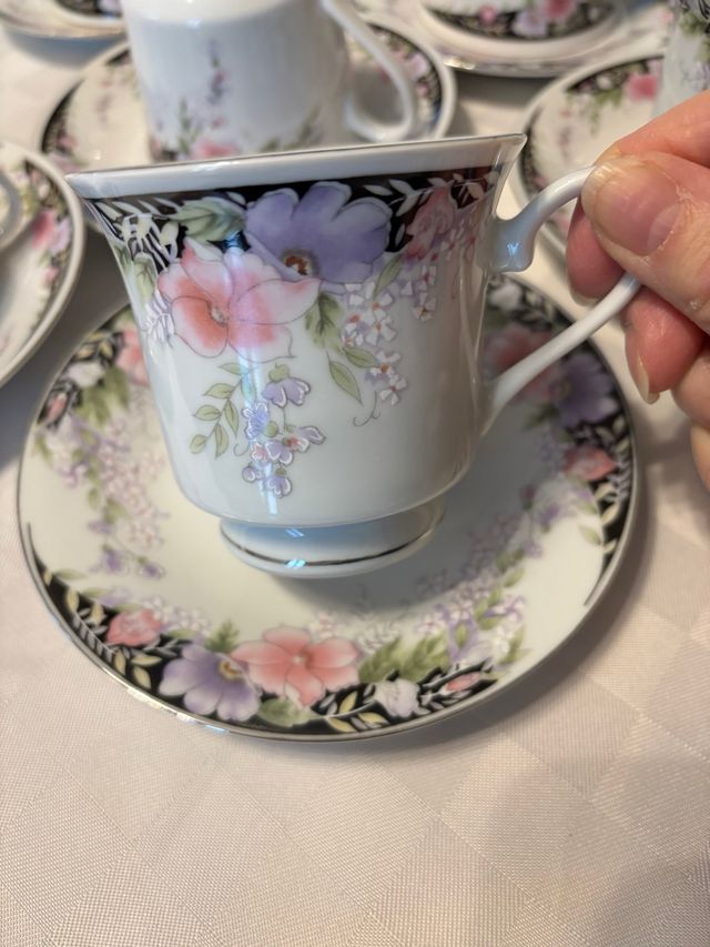 Servizio 6 tazze The in ceramica