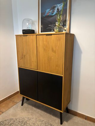 Armario Cómoda Salon 4 Puertas 95x35x142 cm 