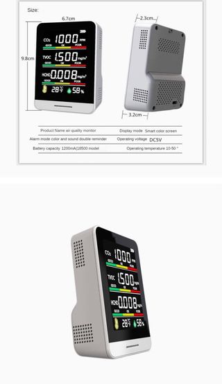MONITOR CO2 CALIDAD DEL AIRE