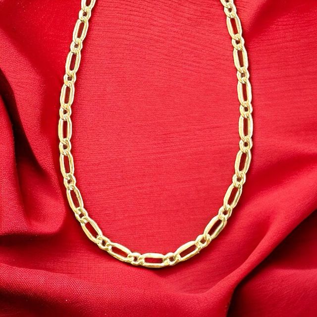 Collar 1x1 6 Caras Italiano 3.00 mm Oro 18 Kilates