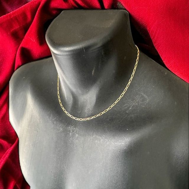Collar 1x1 6 Caras Italiano 3.00 mm Oro 18 Kilates