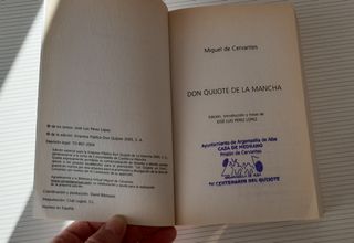 El Ingenioso Hidalgo Don Quijote De La Mancha.