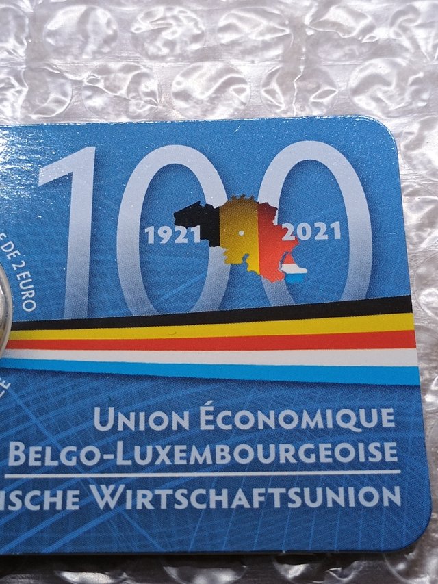 Coincard 2€ Belgio 2021. 2° Tipo