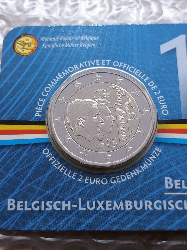 Coincard 2€ Belgio 2021. 2° Tipo