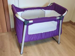 Mini cuna bebe rosa