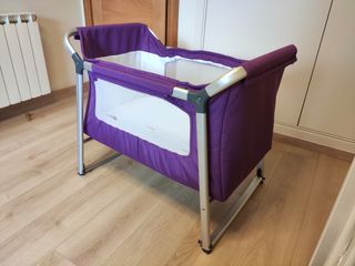 Mini cuna bebe rosa