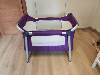 Mini cuna bebe rosa