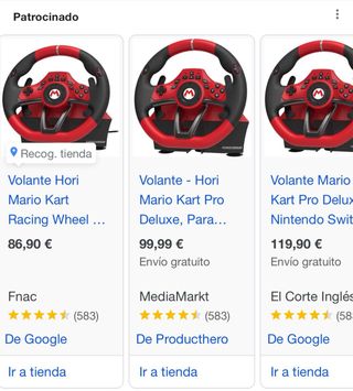 Volante Mario Kart pro Deluxe