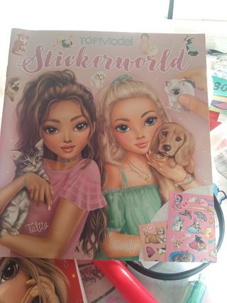 Libros de pegatinas de Top Model