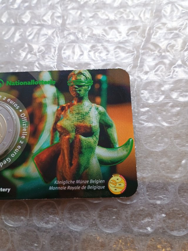 Coincard 2€ Belgio 2025. 1°Tipo lotteria