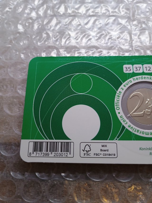 Coincard 2€ Belgio 2025. 1°Tipo lotteria