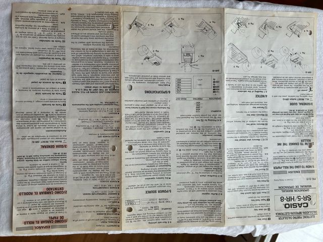 Calculadora Vintage Casio SR5