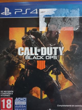 Juego ps4 call of duty black ops 4