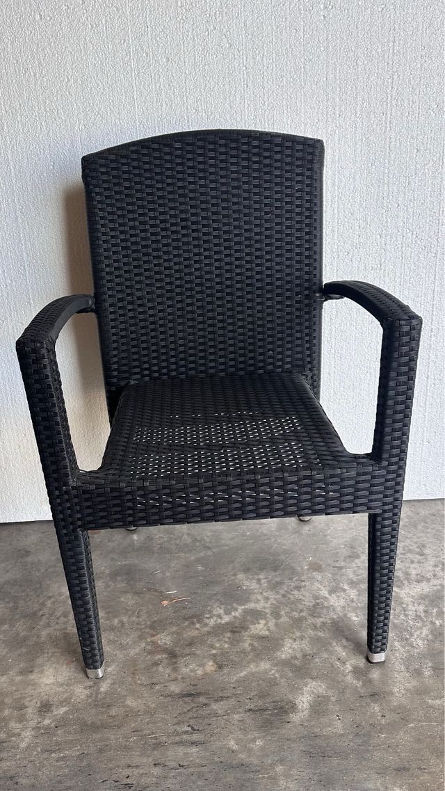 Silla terraza negro