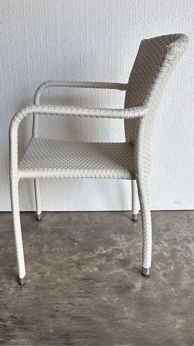 Silla terraza blanca
