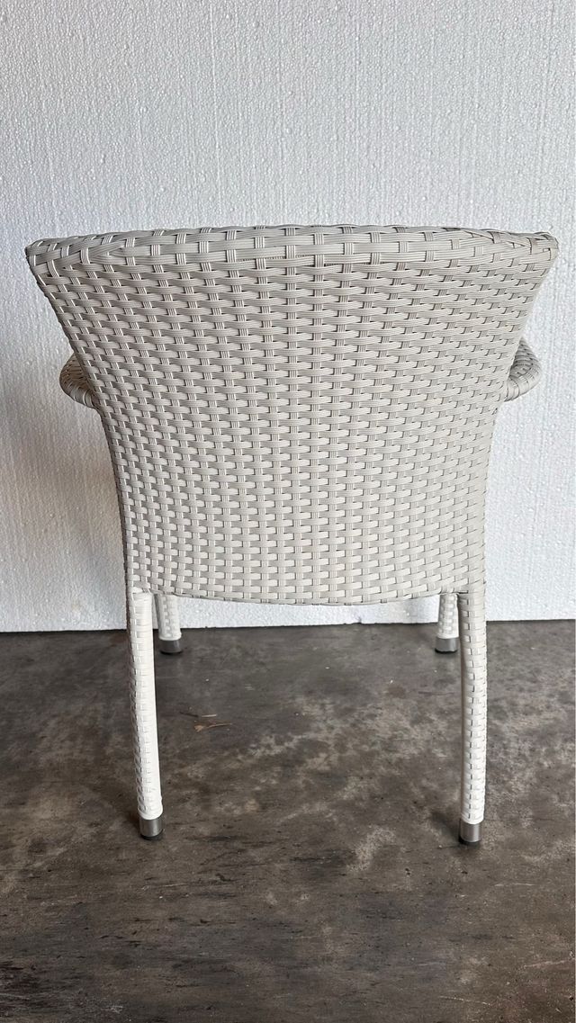 Silla terraza blanca