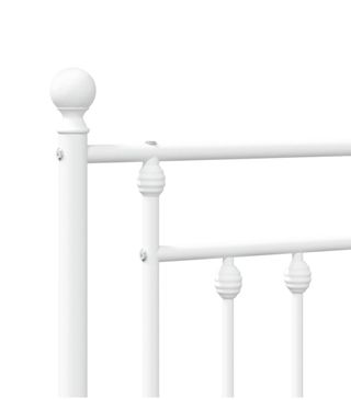 Cabecero de metal blanco 