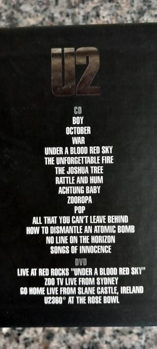 Cofanetto U2 14 cd più 4 dvd sigillati