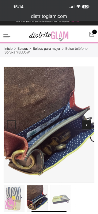 Bolso teléfono movil Soruka YELLOW