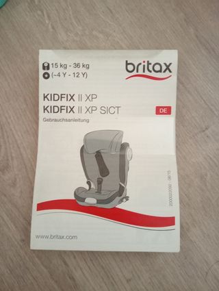 Silla coche Romer Britax Isofix. Grupo 2-3