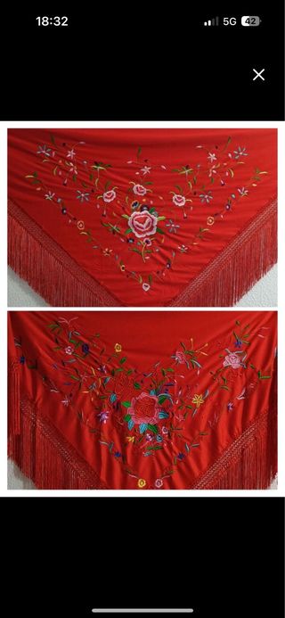 Mantoncillos bordados