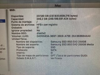 Imac 2008 4Ram 256ssd 20 pulgadas