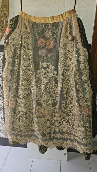 Traje Fallera: Azul & Multicolor