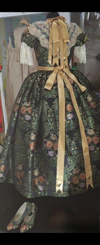 Traje Fallera: Azul & Multicolor