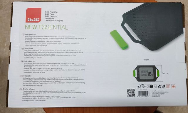 Grill induccion aluminio IBILI New Essential 33 cm