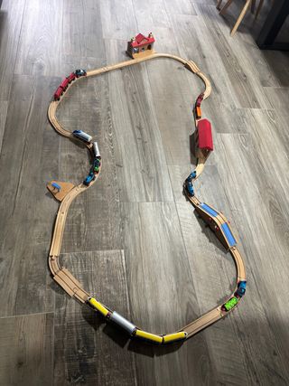 Juego de vias de trenes