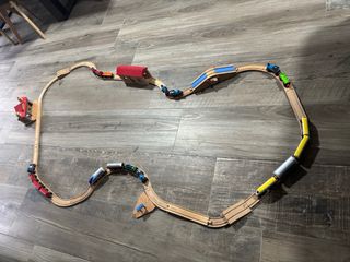 Juego de vias de trenes
