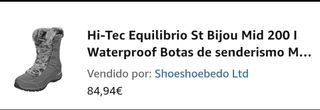 Botas Hi-Tec nieve mujer 37